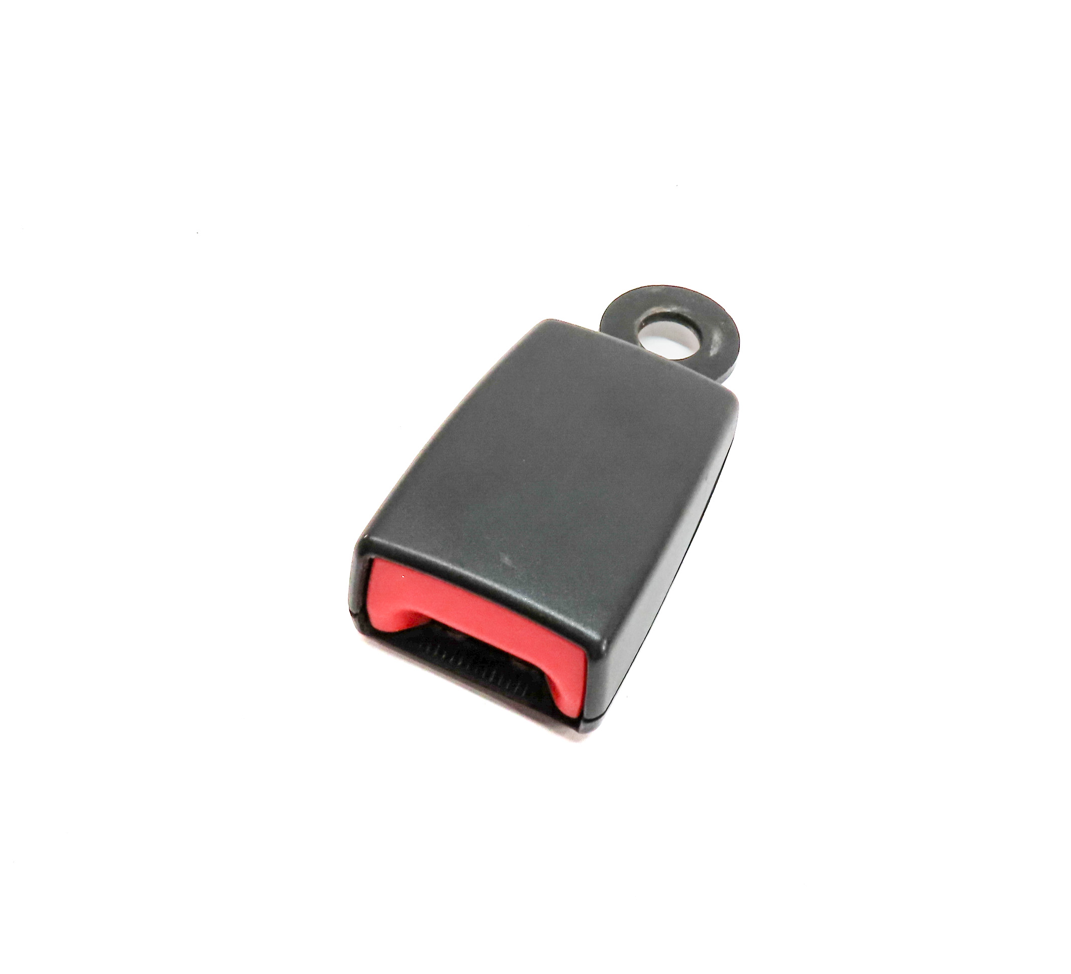 2010 LAND ROVER LR4 (L319) REAR LEFT SEAT SEATBELT BUCKLE RECEIVER (BLACK) — exact item pictured